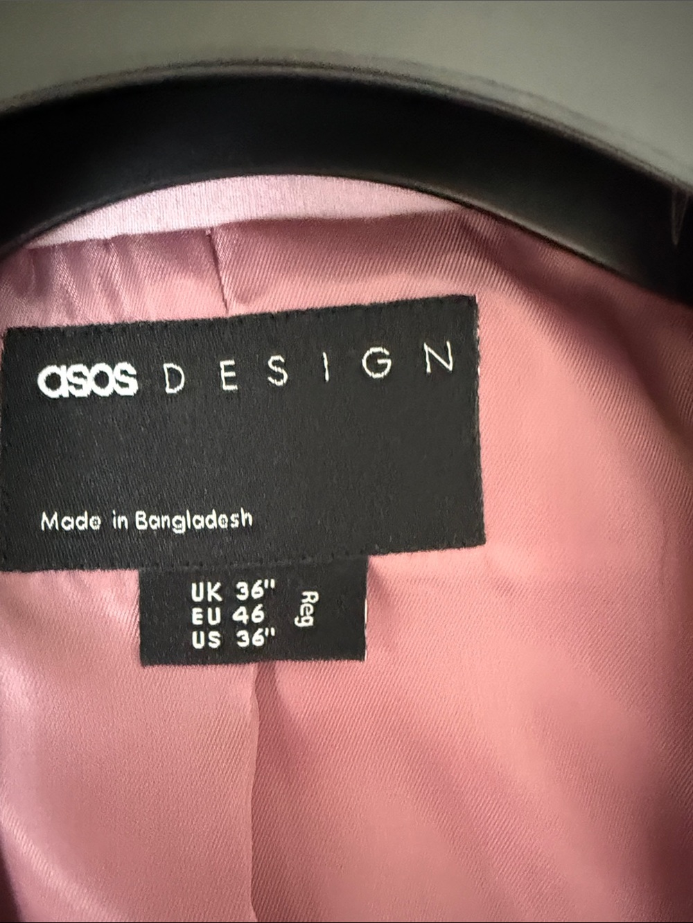ASOS Pale Pink Tailored Blazer - Picture 2 of 4